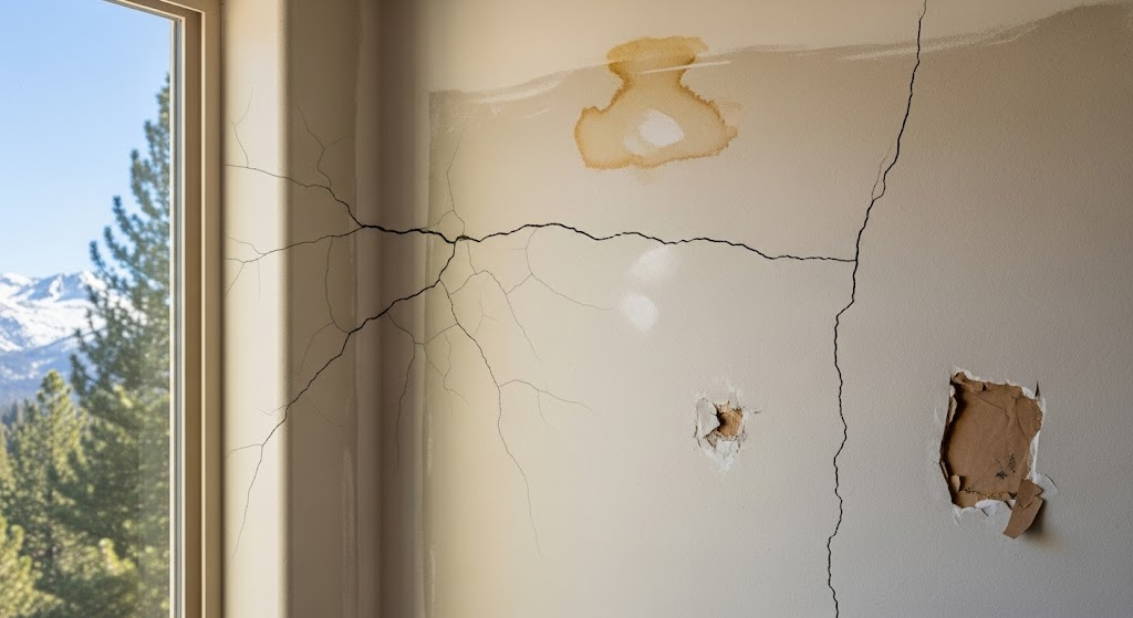 What Are the Most Common Drywall Problems in Truckee, CA Homes?